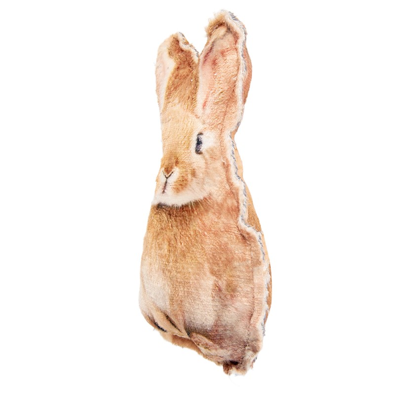 Clayre & Eef Dekoration Kaninchen 13x5x22 cm Braun Polyester