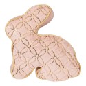 Clayre & Eef Cale-porte Lapin 29x10x27 cm Rose Polyester