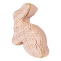 Clayre & Eef Cale-porte Lapin 29x10x27 cm Rose Polyester