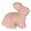 Clayre & Eef Cale-porte Lapin 29x10x27 cm Rose Polyester