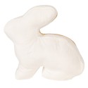 Clayre & Eef Cale-porte Lapin 29x10x27 cm Blanc Polyester