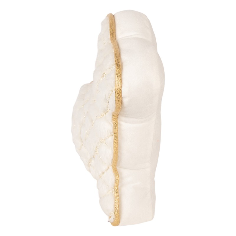 Clayre & Eef Cale-porte Lapin 29x10x27 cm Blanc Polyester