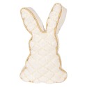 Clayre & Eef Cale-porte Lapin 20x7x31 cm Blanc Polyester