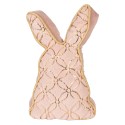 Clayre & Eef Cale-porte Lapin 20x7x31 cm Rose Polyester