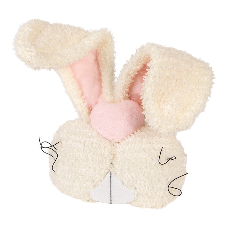 Clayre & Eef Decoratie Konijn 18x10x35 cm Beige Polyester