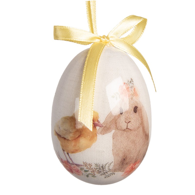 Clayre & Eef Easter ornament set of 9 Ø 5x8 cm Blue Plastic