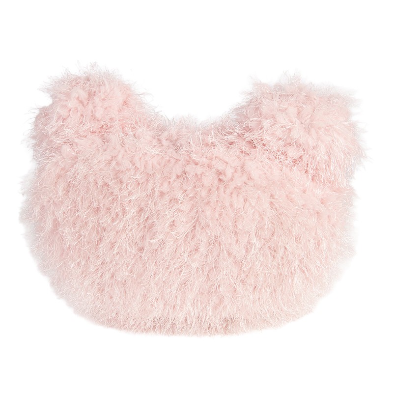 Clayre & Eef Cuscino decorativo Coniglio 38x14x27 cm Rosa Poliestere