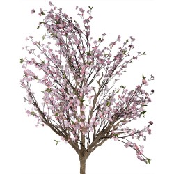 Clayre & Eef Fiore di ciliegio artificiale 190x190x300 cm Rosa Plastica