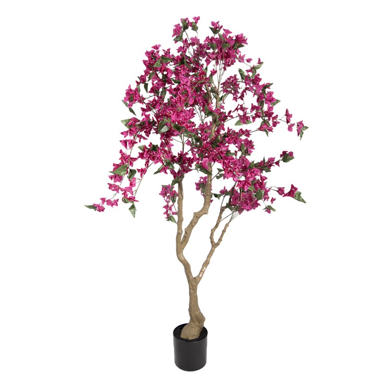 Clayre & Eef Albero di Bougainvillea Artificiale 80x80x180 cm Rosa Plastica