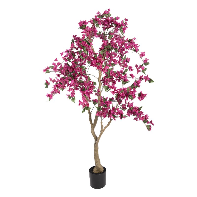 Clayre & Eef Albero di Bougainvillea Artificiale 80x80x180 cm Rosa Plastica