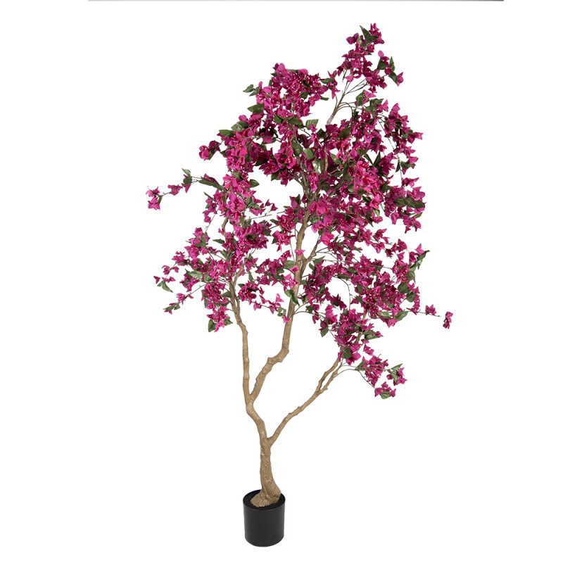 Clayre & Eef Albero di Bougainvillea Artificiale 125x125x210 cm Rosa Plastica