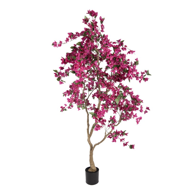 Clayre & Eef Albero di Bougainvillea Artificiale 125x125x210 cm Rosa Plastica