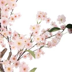 Clayre & Eef Fiore di ciliegio artificiale 30x30x120 cm Bianco Plastica