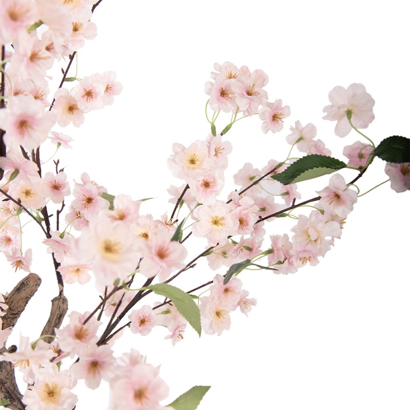 Clayre & Eef Fiore di ciliegio artificiale 30x30x120 cm Bianco Plastica