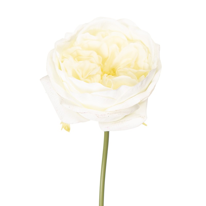 Clayre & Eef Fiore artificiale Rosa 35 cm Bianco Plastica