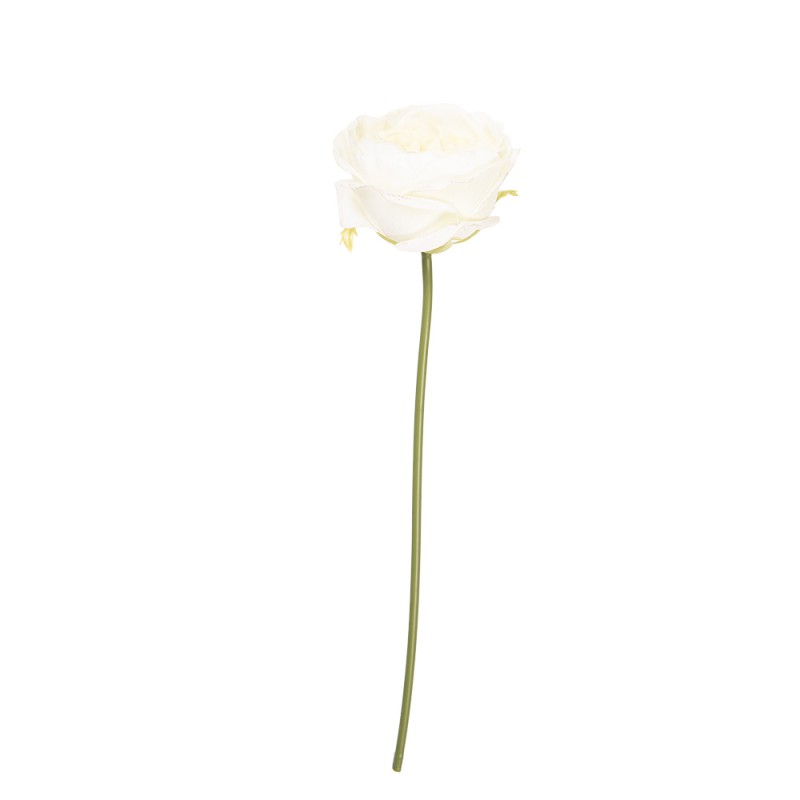 Clayre & Eef Fiore artificiale Rosa 35 cm Bianco Plastica