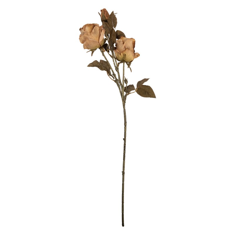 Clayre & Eef Fleur artificielle Rose 70 cm Beige Plastique