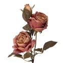 Clayre & Eef Fleur artificielle Rose 70 cm Rose Plastique