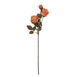 Clayre & Eef Fiore artificiale Rosa 70 cm Arancione Plastica