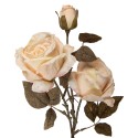Clayre & Eef Fleur artificielle Rose 70 cm Blanc Plastique