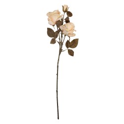 Clayre & Eef Fleur artificielle Rose 70 cm Blanc Plastique