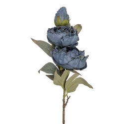 Clayre & Eef Kunstblume 72 cm Blau Kunststoff