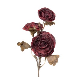 Clayre & Eef Fleur artificielle 70 cm Rouge Plastique