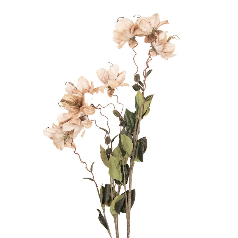 Clayre & Eef Fleur artificielle 120 cm Beige Plastique