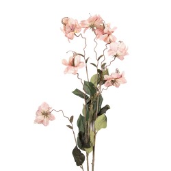 Clayre & Eef Fleur artificielle 120 cm Rose Plastique