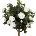 Clayre & Eef Kunstplant Roos 120 cm Wit Kunststof