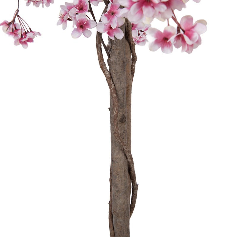Clayre & Eef Künstlicher Pfirsichblütenbaum 30x30x150 cm Rosa Kunststoff
