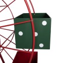 Clayre & Eef Kerstdecoratie Reuzenrad Rood Metaal