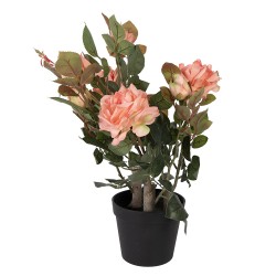 Clayre & Eef Piante artificiale Rosa 20x20x55 cm Rosa Plastica