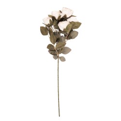 Clayre & Eef Kunstbloem Roos 43 cm Beige Kunststof