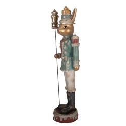 Clayre & Eef Decoratie Beeld Konijn 29x25x100 cm Bruin Kunststof