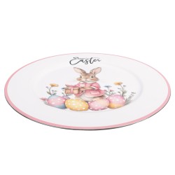 Clayre & Eef Sottopiatto Ø 33 cm Bianco Plastica