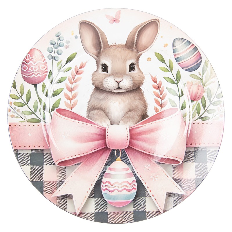 Clayre & Eef Sottopiatto Ø 33 cm Bianco Plastica