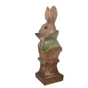 Clayre & Eef Decoratie Beeld Konijn 12x8x26 cm Goudkleurig Kunststof
