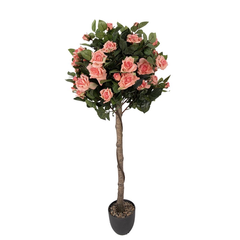 Clayre & Eef Piante artificiale Rosa 120 cm Rosa Plastica