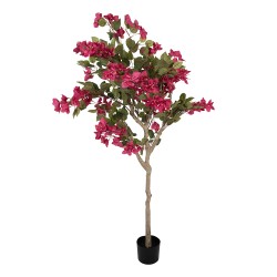 Clayre & Eef Künstlicher Bougainvillea-Baum 55x55x130 cm Rosa Kunststoff