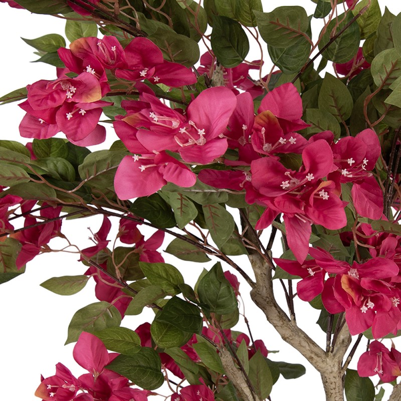Clayre & Eef Künstlicher Bougainvillea-Baum 55x55x130 cm Rosa Kunststoff