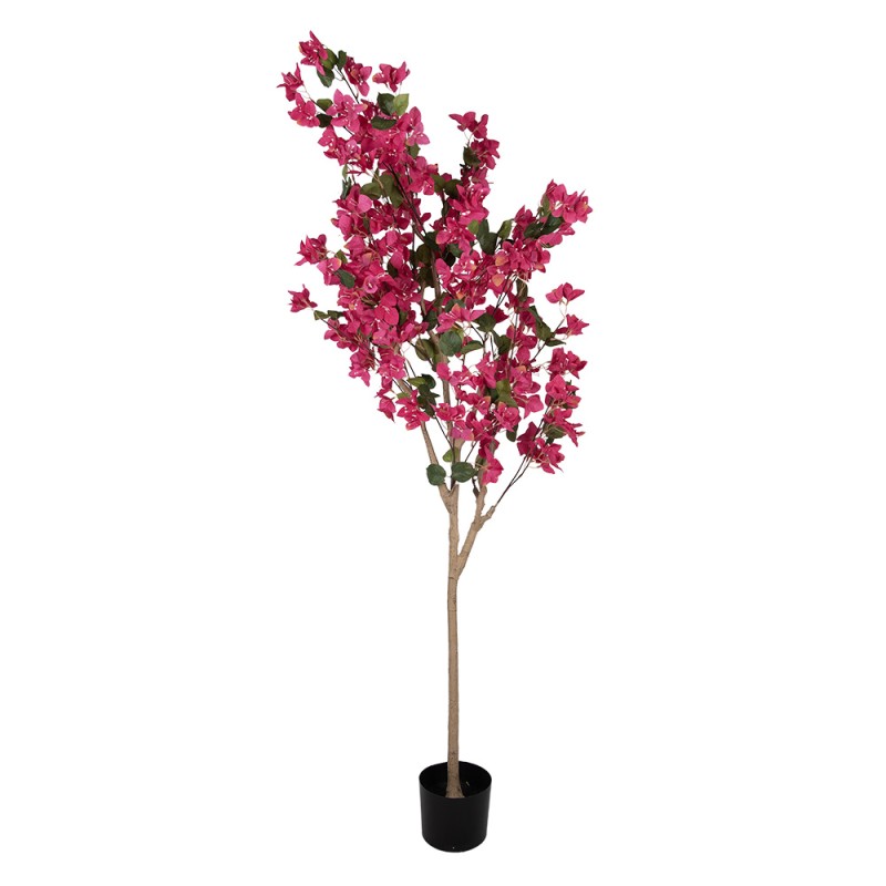 Clayre & Eef Bougainvillier Artificiel 40x40x180 cm Rose Plastique