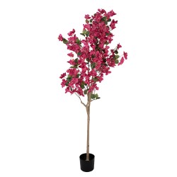 Clayre & Eef Bougainvillier Artificiel 40x40x180 cm Rose Plastique