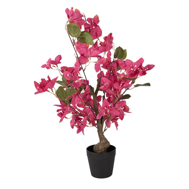 Clayre & Eef Bougainvillier Artificiel 25x25x60 cm Rose Plastique