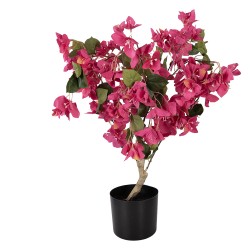 Clayre & Eef Artificial Bougainvillea Tree 30x30x90 cm Pink Plastic