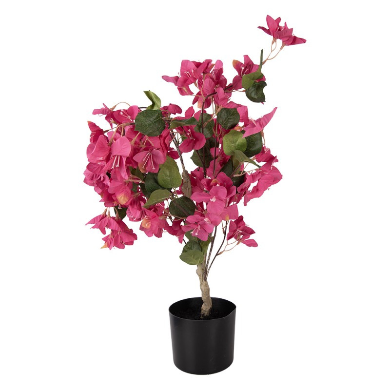 Clayre & Eef Artificial Bougainvillea Tree 30x30x90 cm Pink Plastic
