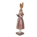 Clayre & Eef Decoratie Beeld Konijn 13x12x47 cm Goudkleurig Kunststof
