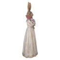 Clayre & Eef Decorative Figurine Rabbit 18x16x53 cm Grey Plastic