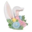 Clayre & Eef Decorative Figurine Rabbit 12x9x11 cm White Plastic