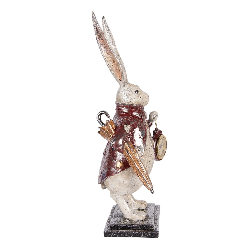 Clayre & Eef Decorative Figurine Rabbit 15x12x38 cm Beige Plastic